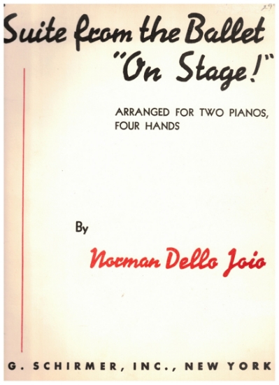 Picture of Suite from the Ballet "On Stage", Norman Dello Joio, 2 pianos - 4 hands, piano duo folio