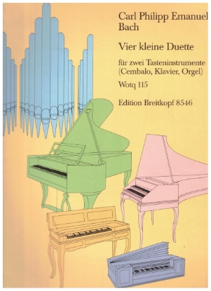 Picture of Vier kleine Duette (Four Littel Duets), C. P. E. Bach, 2 pianos - 4 hands, piano duo folio