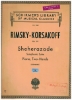 Picture of Sheherazade, Rimsky-Korsakoff Op. 35, piano duo, two pianos 4 hands, sheet music folio