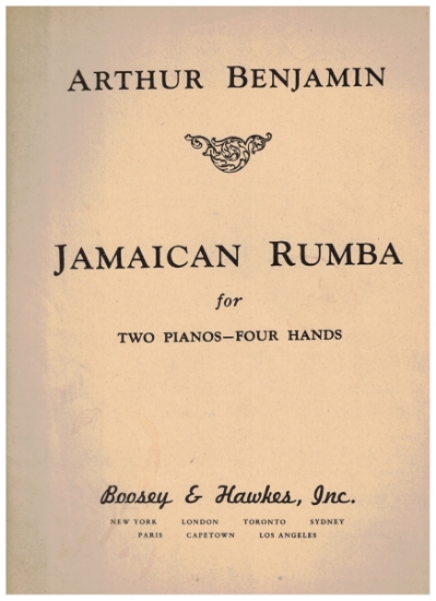 Picture of Jamaican Rumba, Arthur Benjamin,  2 pianos - 4 hands, piano duo folio
