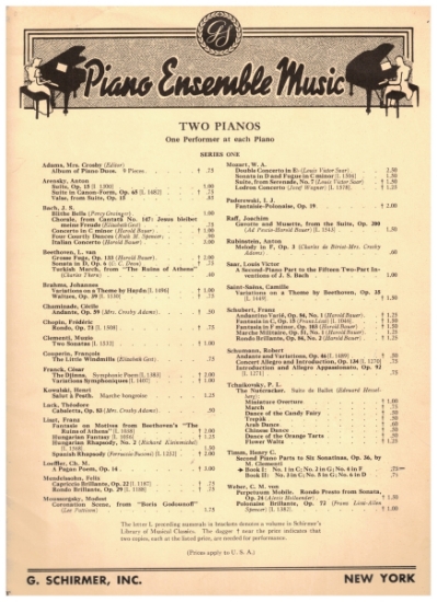 Picture of 2nd Piano Parts to Six Sonatinas Op. 36, Muzio Clementi, ed. Henry C. Timm, Book 1 containing Sonatinas 1, 2 & 4