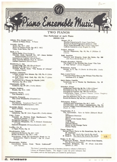 Picture of 2nd Piano Parts to Six Sonatinas Op. 36, Muzio Clementi, ed. Henry C. Timm, Book 2 containing Sonatinas 3, 5 & 6 