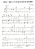 Picture of Don't Take Your Love From Me. Henry Nemo, recorded by Doris Day, sheet music