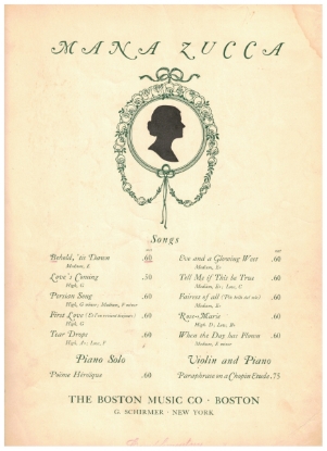 Picture of Behold 'tis Dawn, Elsie J. Stern & Mana-Zucca Op. 29 No. 1, medium voice solo