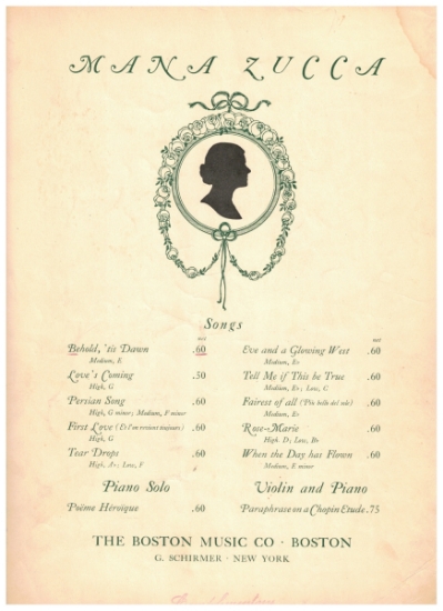 Picture of Behold 'tis Dawn, Elsie J. Stern & Mana-Zucca Op. 29 No. 1, medium voice solo