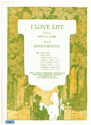 Picture of I Love Life, Elsie J. Stern & Mana-Zucca Op. 29 No. 1, high voice solo