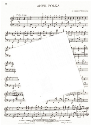 Picture of Anvil Polka, Albert Parlow, arr. Pietro Deiro Jr. for accordion solo, sheet music