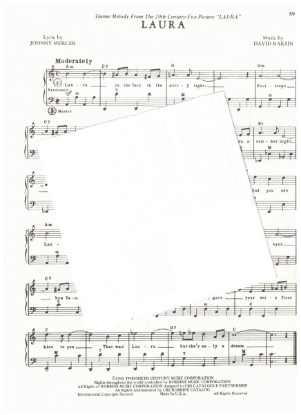 Picture of Laura, Johnny Mercer & David Raskin, arr. Pietro Deiro Jr. for accordion solo, sheet music