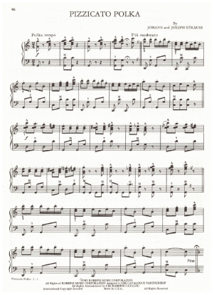 Picture of Pizzicato Polka, Johann & Joseph Strauss, arr. Pietro Deiro Jr. for accordion solo, pdf copy