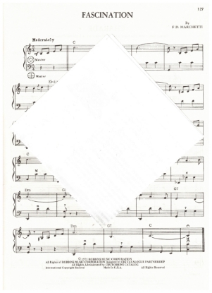 Picture of Fascination, F. D. Marchetti, arr. Pietro Deiro Jr. for accordion solo, pdf copy