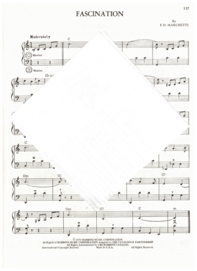 Picture of Fascination, F. D. Marchetti, arr. Pietro Deiro Jr. for accordion solo, pdf copy