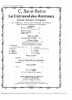 Picture of Carnival of the Animals, C. Saint-Saens, piano duo, two pianos four hands, sheet music folio, original Durand edition