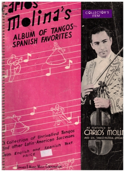 Picture of Carlos Molina's Album of Tangos & Spanish Favorites, songbook