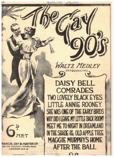 Picture of The Gay Nineties Waltz Medley (10 Waltzes), arranged in the style of Charles Kunz, piano solo sheet music