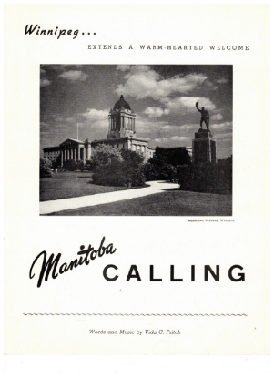 Picture of Manitoba Calling, Vida C. Fritch, sheet music