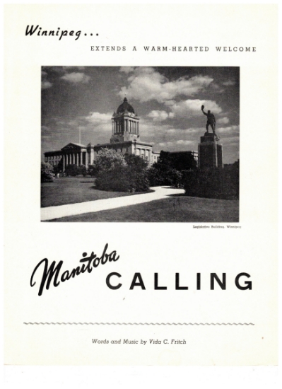 Picture of Manitoba Calling, Vida C. Fritch, sheet music