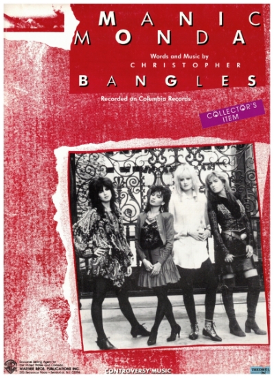 Picture of Manic Monday, Christopher, recorded by The Bangles, sheet music