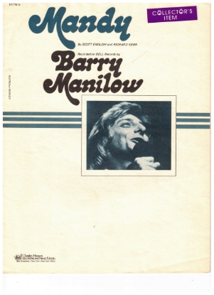 Picture of Mandy, Scott English & Richard Kerr, recorded by Barry Manilow, sheet music