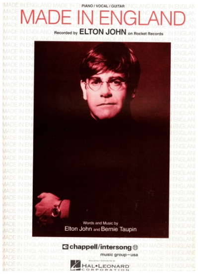 Picture of Made in England, Elton John & Bernie Taupin, recorded by Elton John, sheet music