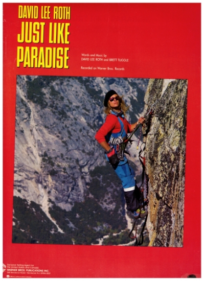 Picture of Just Like Paradise, David Lee Roth & Brett Tuggle, recorded by David Lee Roth, sheet music