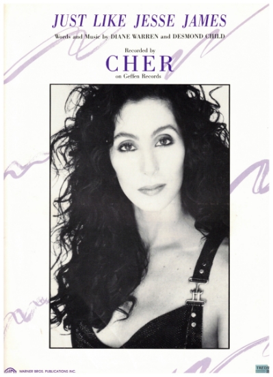Picture of Just Like Jesse James, Diane Warren & Desmond Child, recorded by Cher, sheet music
