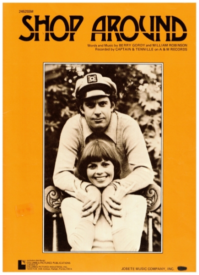 Picture of Shop Around, Berry Gordy & William "Smokey" Robinson, recorded by Captain & Tennille, sheet music