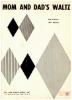 Picture of Mom and Dad's Waltz, written & recorded by Lefty Frizzell, sheet music