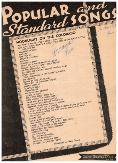 Picture of Moonlight On The Colorado, Billy Moll & Robert A. King, sheet music