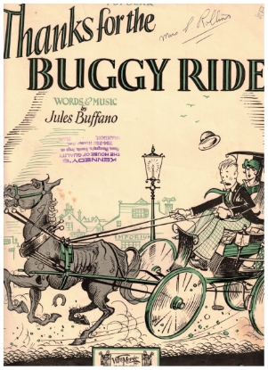 Picture of Thanks for the Buggy Ride, Jules Buffano, sheet music