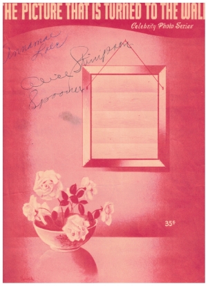 Picture of The Picture That Is Turned to the Wall, Chas. Graham, sheet music