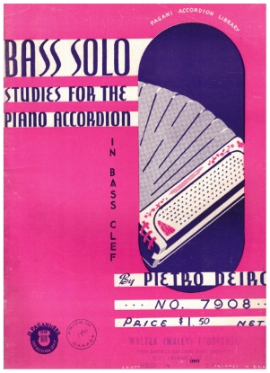 Picture of Bass Solo Studies for the Piano Accordion, Pietro Deiro, folio