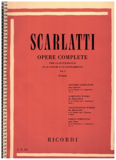 Picture of Domenico Scarlatti, Harpsichord Sonatas, Complete Set in 10 Volumes, ed. Alessandro Longo, piano/ harpsichord solo folios
