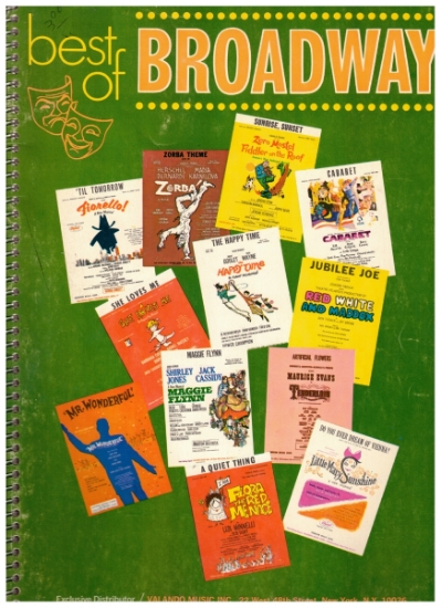 Picture of Best of Broadway, Valando Music Inc. Edition, sheet music songbook