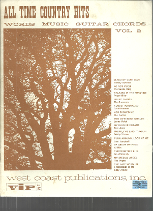 Picture of All Time Country Hits Vol. 2, sheet music songbook