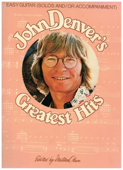 Picture of John Denver's Greatest Hits, arranged by Milton Okun for easy guitar, sheet music songbook