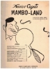 Picture of Xavier Cugat, Mambo Land, sheet music songbook