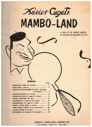 Picture of Xavier Cugat, Mambo Land, sheet music songbook