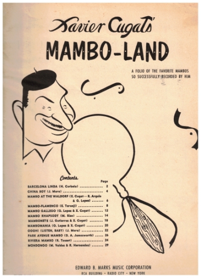Picture of Xavier Cugat, Mambo Land, sheet music songbook