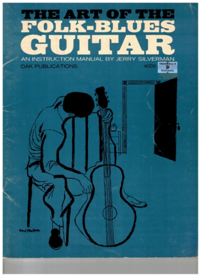 Picture of The Art of the Folk Blues Guitar, Jerry Silverman, TAB guitar folio, sheet music songbook