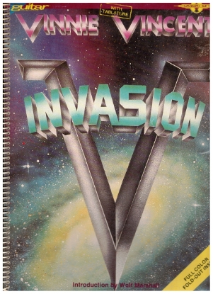 Picture of Vinnie Vincent, Invasion, TAB guitar folio, sheet music songbook