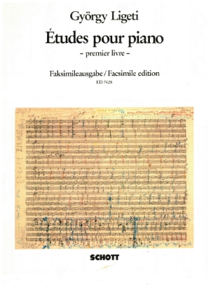 Picture of Etudes for Piano Book 1, Gyorgy Ligeti, sheet music folio, facsimile edition