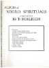 Picture of Album of Negro Spirituals, 12 songs, High Voice edition, ed. Harry T. Burleigh, sheet music songbook