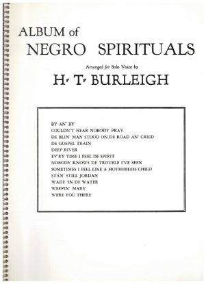 Picture of Album of Negro Spirituals, 12 songs, High Voice edition, ed. Harry T. Burleigh, sheet music songbook