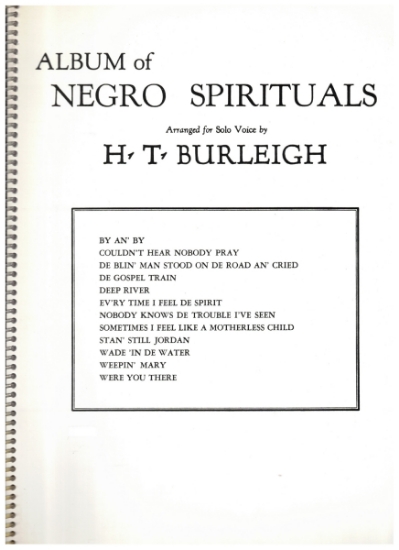Picture of Album of Negro Spirituals, 12 songs, High Voice edition, ed. Harry T. Burleigh, sheet music songbook