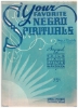 Picture of Your Favorite Negro Spirituals, edited by Paull-Pioneer, sheet music songbook