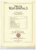Picture of Twelve Negro Spirituals, edited by R. W. Saar, Solo Voice with SATB on Choruses, sheet music songbook