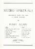 Picture of Negro Spirituals (7) Book 2, ed. Mary Alain for easy piano & lyrics, sheet music songbook