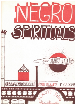 Picture of Negro Spirituals (7) Book 1, ed. Mary Alain for easy piano & lyrics, sheet music songbook