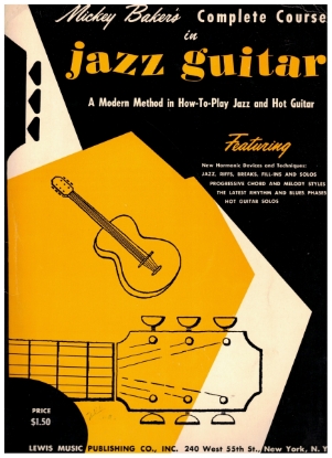 Picture of Mickey Baker's Complete Course in Jazz Guitar, sheet music folio