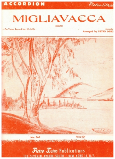 Picture of Migliavacca (Lido) Mazurka, V. Arienzo, advanced edition by Pietro Deiro, accordion solo sheet music